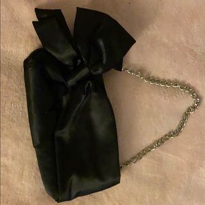 COPY - White House Black Market black mini purse w bow.